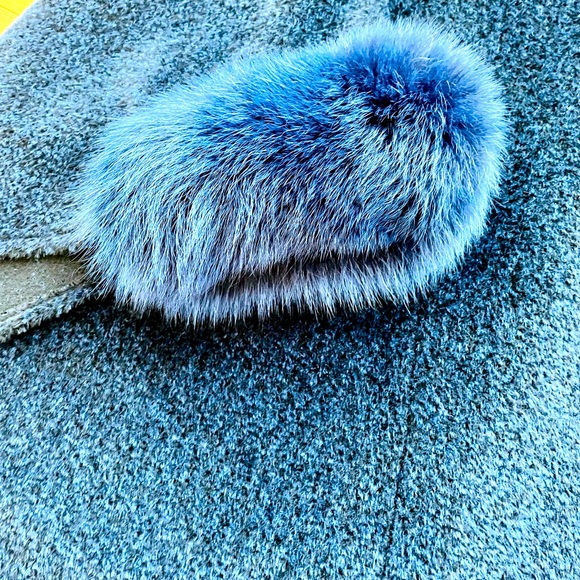 Midnight blue Sagafurs warm multi wear poncho - Picture 5 of 7